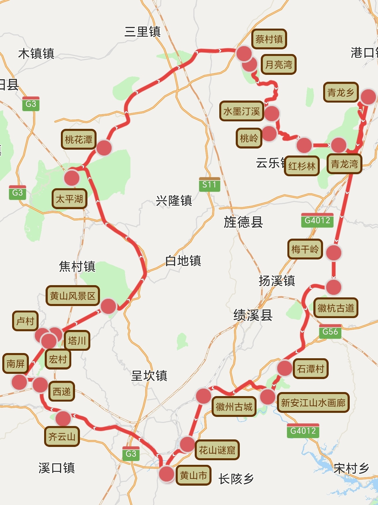 黄山自由行线路攻略.黄山自驾游攻略一日游最佳路线图-第1张图片